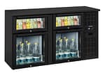 Arrière bar 2 x 2 tiroirs mixtes vitrés