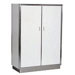 ARMOIRE DE PORCELAINE EN ACIER INOX 2 PORTES 5 NIVEAUX 1280