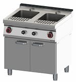 Cuiseur à pâtes avec soubassement 2x23 litres 80