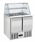 Saladette vitrine 2 portes GN 1/1