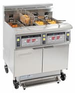 Friteuse électrique avec filtration 4 x 12 litres 17+17kW