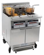 Friteuse électrique avec filtration 2 x 22 litres 17+17kW