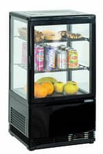 Mini vitrine réfrigérée positive 58L Noire