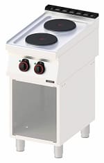 Fourneau électrique 2 feux avec soubassement 40