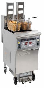 Friteuse électrique avec relevage automatique et filtration 2 x 12 litres 17Kw