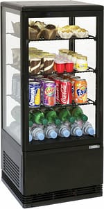 Mini vitrine réfrigérée positive 78L Noire