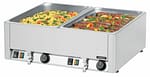 Double bain-marie GN 1/1 avec 2 robinets de vidange