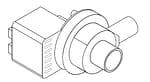 POMPE D'ÉCOULEMENT POUR LAVE-VAISELLE À VERRES ET CHARGEMENT PAR L'AVANT + 7280.0045-0046