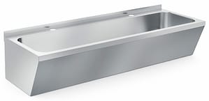 LAVABO DOUBLE EN ACIER INOX 1200X525X451MM