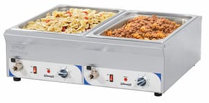 Double bain-marie avec robinet de vidange GN 1/1 - 100 mm
