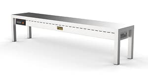 ÉTAGÈRE CHAUFFANTE EN CÉRAMIQUE 1 NIVEAUX 1600 4 HEATERS OF 250W