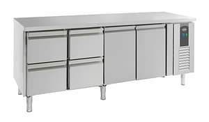 700 TABLE RÉFRIGÉRÉE 2 PORTES ET 4 TIROIRS