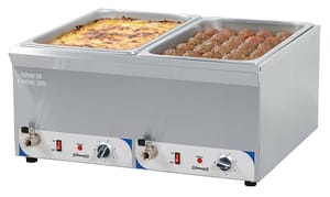 Double bain-marie avec robinet de vidange GN 1/1 - 200 mm