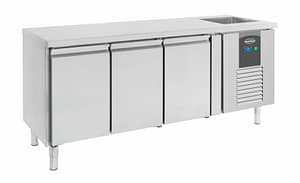 700 TABLE RÉFRIGÉRÉE PLONGE 3 PORTES