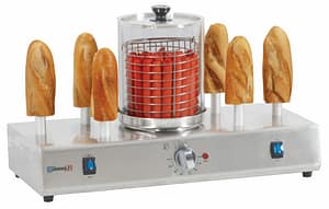 Machine à hot dog 6 plots chauffants