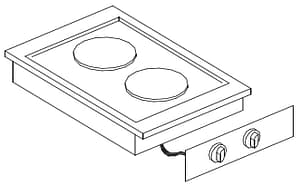 CUISINIÈRE ÉL. 2 PL.