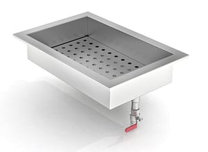 BAC À GLACE PILÉE INTÉGRÉ 1/1 GN