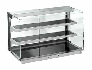 DROP-IN VITRINE CUBIQUE CHAUFFANTE AVEC PLAQUE VITRO CERAMIQUE NOIR 5/1