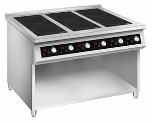 CUISINIÈRE À INDUCTION 6 ZONES CONVIENT UNIQUEMENT AUX POÊLES À INDUCTION