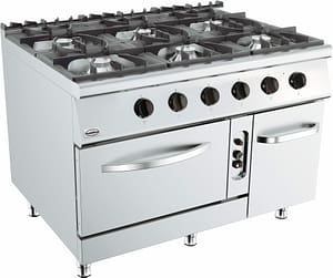 BASE 900 CUISINIERE A GAZ 6 BR. AVEC FOUR À GAZ