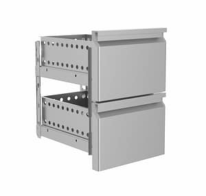 600 BLOC DE TIROIR 1/2 Combisteel donne pas de garantie sur le montage du kit tiroirs