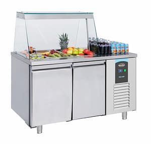 SALADETTE 2 PORTES 3x 1/1GN RÉCIPIENT