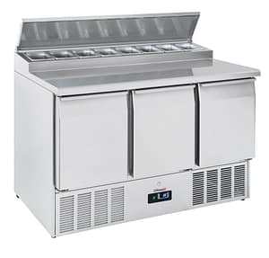 Saladette 3 portes 8 x GN 1/6