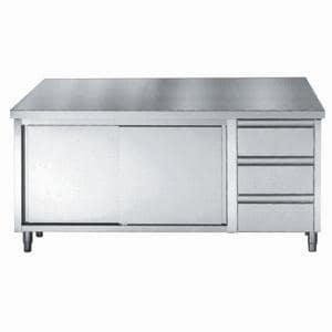 700 PLAN DE TRAVAIL PORTES COULISST TIROIRS 1600