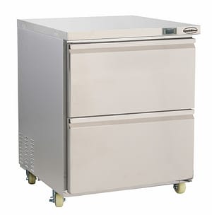 CONGÉLATEUR EN ACIER INOX 2 TIROIRS