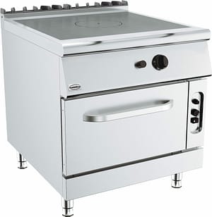 BASE 900 CUISINIERE AVEC PLAQUES COUP DE FEU AVEC FOUR À GAZ