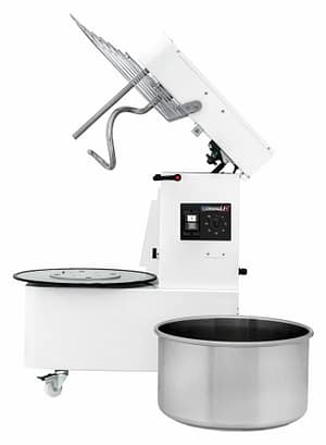 Pétrin à spirale tête relevable et cuve amovible 2 vitesses 17Kg