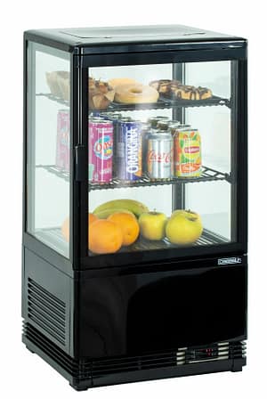 Mini vitrine réfrigérée positive 58L Noire