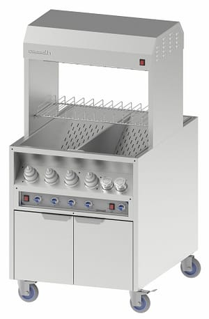 Poste de salage chauffe sauce traversant 800