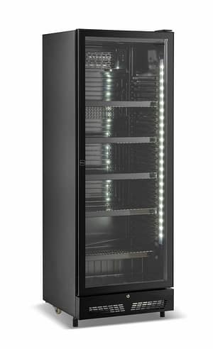 RÉFRIGÉRATEUR 1 PORTE EN VERRE NOIR SVE-450 BL
