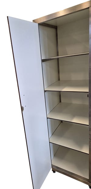 armoire de porcelaine en acier inox 2 portes 5 niveaux 950