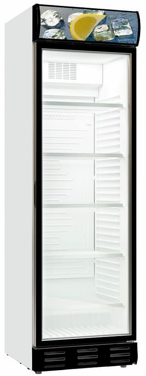 RÉFRIGÉRATEUR 1 PORTE EN VERRE SENS OUVERTURE PORTE GAUCHE
