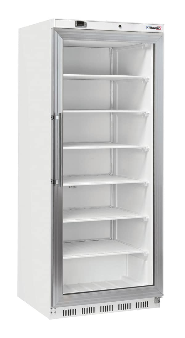 Armoire négative vitrée 600 L Blanche
