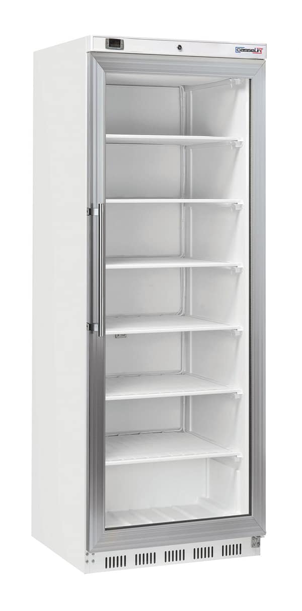 Armoire négative vitrée 400 L Blanche