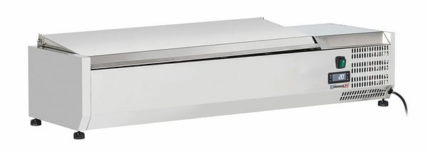 Saladette à poser 5 x GN 1/4 avec couvercle