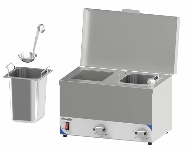 Bain-marie à sauce compact 2 cuves