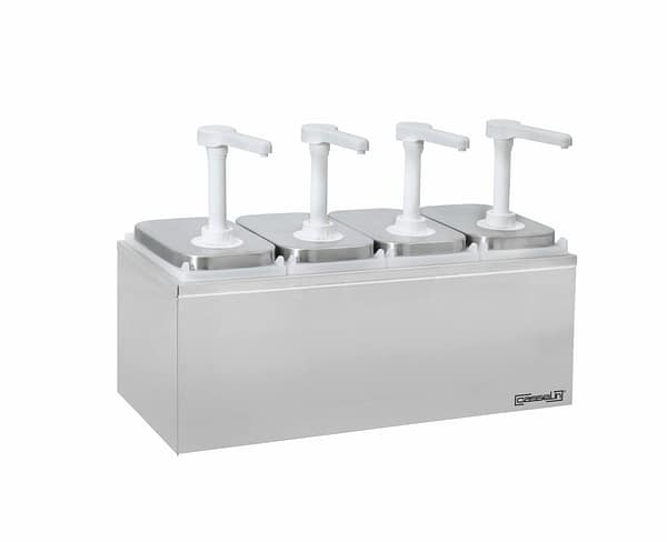 Pompe à sauce neutre 4 x 2L