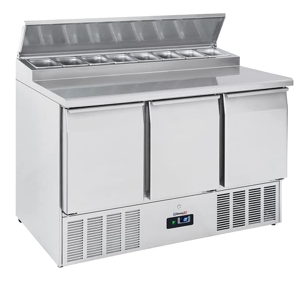 Saladette 3 portes 8 x GN 1/6