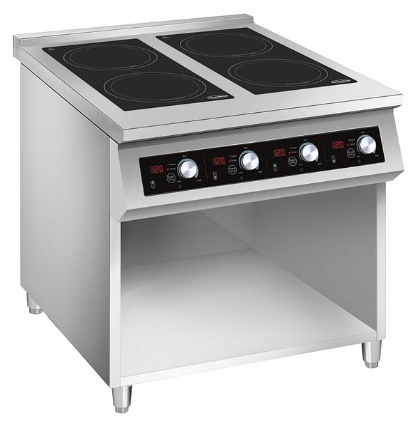 CUISINIÈRE À INDUCTION 4 ZONES CONVIENT UNIQUEMENT AUX POÊLES À INDUCTION