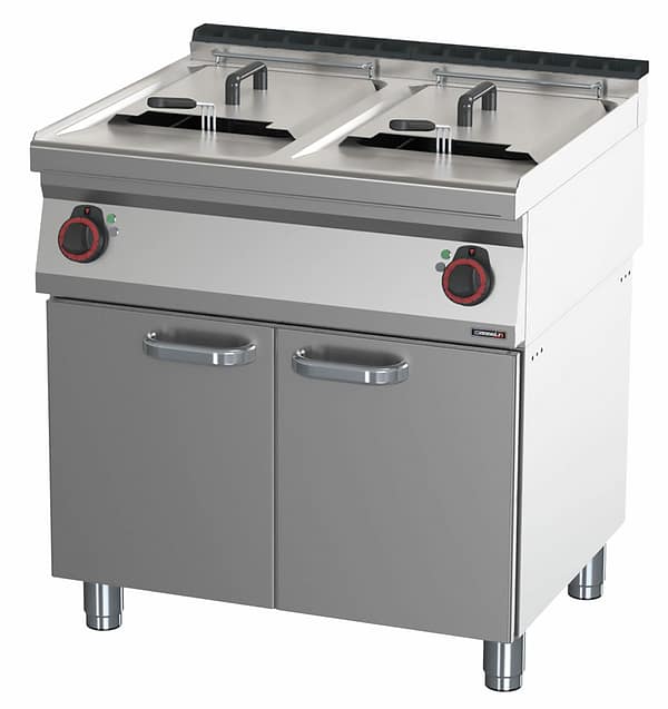 Friteuse électrique avec soubassement 2x17 litres 80