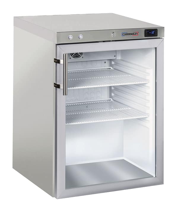 Armoire négative à spiritueux vitrée 140 L Inox