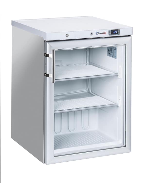 Armoire négative vitrée 200 L Inox