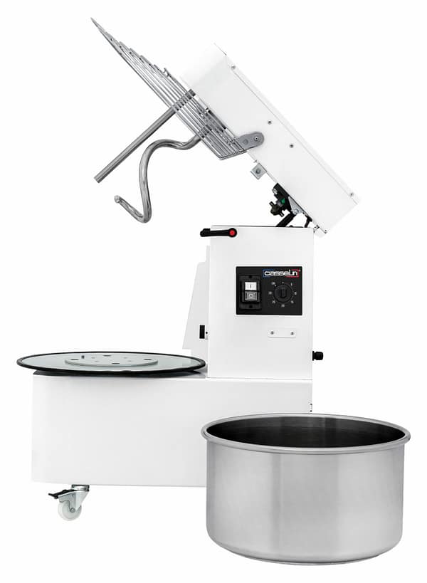 Pétrin à spirale tête relevable et cuve amovible 2 vitesses 42Kg