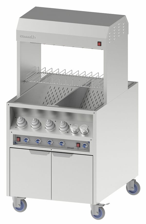Poste de salage chauffe sauce traversant 800