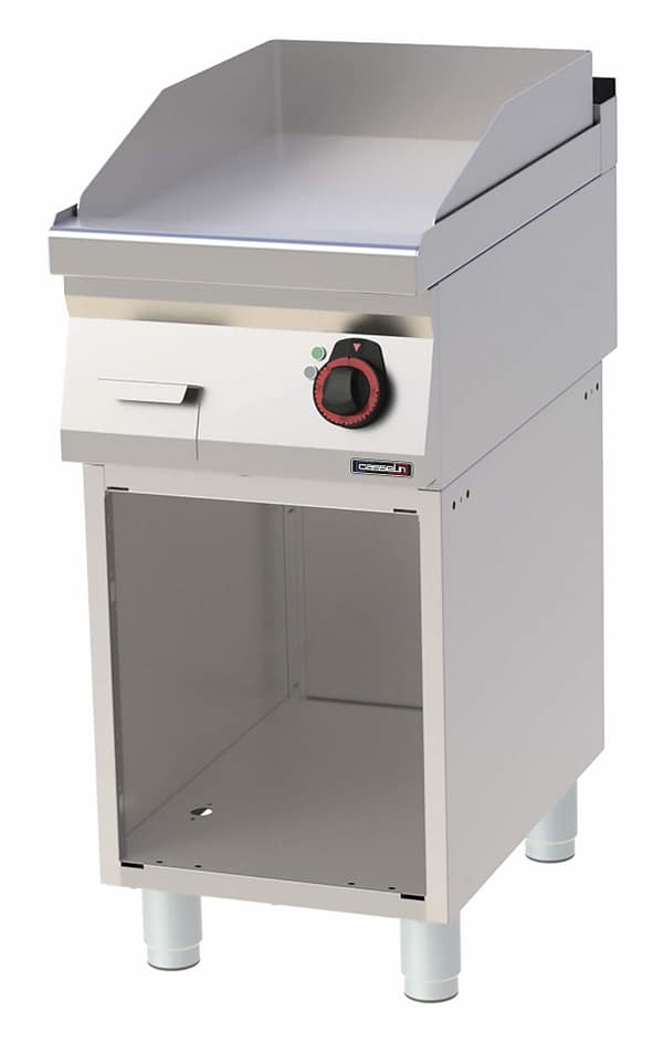 Plaque à snacker Chrome Lisse avec soubassement 40